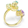 Swarovski Ring Gema Cocktailring 5746907 goldplattiert, poliert, bunte Swarovski Kristalle Gr.52