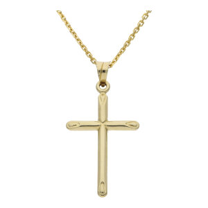 Kreuzanhänger 585 Gold Unisex getragen 25326588...
