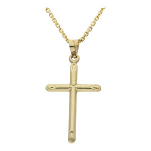 Kreuzanhänger 585 Gold Unisex getragen 25326588...