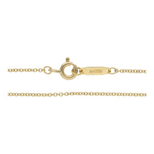 Tiffany Damenkette 750 Gold Anker getragen 25326589...