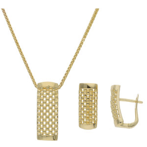 Schmuckset Gold 585 Halskette mit Anhänger &...