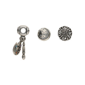 Pandora Charm-Set Silber 925 Zirkonia Farbpalette, Mond,...