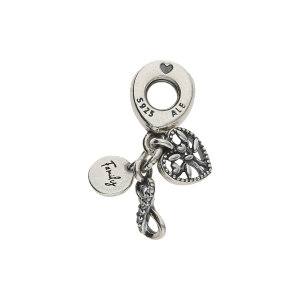 Pandora Charm-Anhänger Family Infinity Triple Cubic...