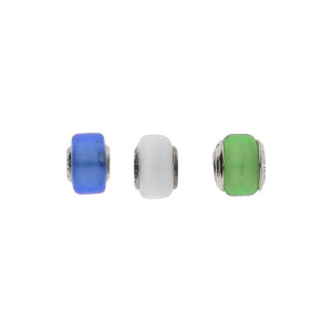 Pandora Murano-Glas Charms Set Silber 925 weiß,...