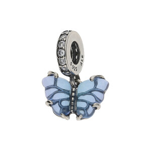 Pandora Charm-Anhänger Schmetterling blau Silber 925...