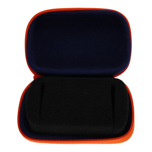 Doxa Uhrenbox Textil dunkelblau mit orange