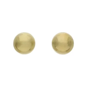 Ohrstecker Halbkugel Silber 925 goldplattiert JuwelmaLux...