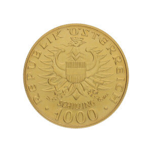 Goldmünze 13,5 Gramm 900 Gold Einsetzung der...