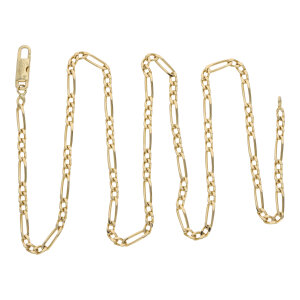 Italienische Goldkette 750/000 Figaro Kette 25326620 Second Hand, bereits getragen, wie neu