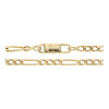 Italienische Goldkette 750/000 Figaro Kette 25326620 Second Hand, bereits getragen, wie neu