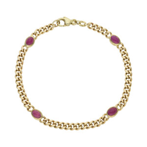 Armband Rubin Gold 333 massiv Second Hand 25326625...