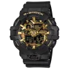 Casio G-Shock Herren Uhr GA-700CF-1AER Resin schwarz goldfarbener Zifferblatt
