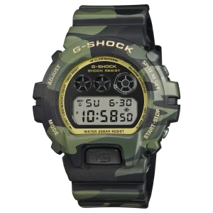 Casio G-Shock Herren Uhr DW-6900CMG-3ER Resin Camouflage...