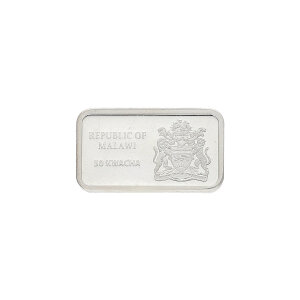 Silberbarren 1/20 Unze Malawi 2010 Feinsilber 999...