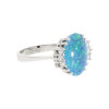 Weißgoldring mit Opal Triplette und Brillanten 585/000 Second Hand 25326632 wie neu