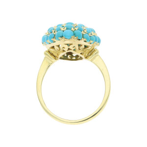 Goldring Türkis Navette 750 massiv 25326635 Second Hand, getragen, wie neu