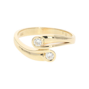Damenring Diamant ca.0,16 Carat Gold 585 Second Hand...