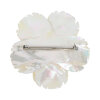 Brosche Perlmut Blume Silber 925 mit Perle 25326645 Secondhand, getragen, wie neu