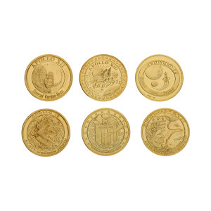 Goldmünze 1/10 Unze Feingold 999,9 Mondlandung...