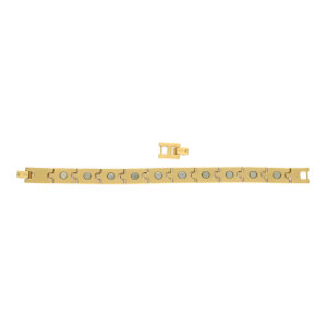 Magnetarmband Herren Titan vergoldet getragen 25326665...