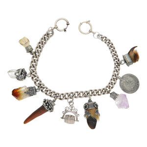 Charivari Kette mit Anhänger Silber 800 mit...