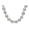 Akoyazuchtperlenkette Damen 835 Silber verschluss getragen 25326673 Second Hand