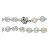 Akoyazuchtperlenkette Damen 835 Silber verschluss getragen 25326673 Second Hand
