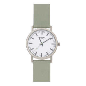 Boccia Armbanduhr Classic 3380-01 Titan, Leder Grün