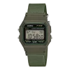 Casio Armbanduhr F-91WF-3AEF mit Textilband Grün, Resin