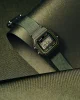 Casio Armbanduhr F-91WF-3AEF mit Textilband Grün, Resin