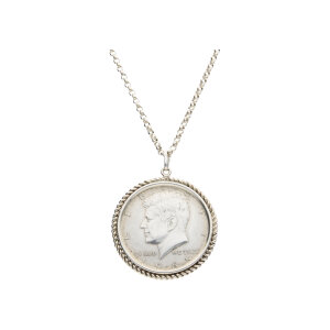 Münzen Anhänger und Kette Silber 835 Liberty...