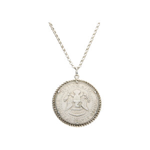 Münzen Anhänger und Kette Silber 835 Liberty...