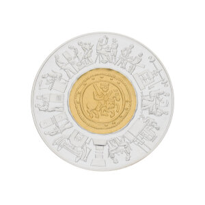 Münze Bimetall Gold 986 & Silber 900 limitiert...
