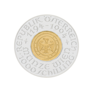 Münze Bimetall Gold 986 & Silber 900 limitiert...