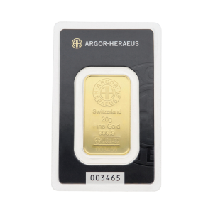 Goldbarren Argor-Heraeus 20 Gramm Feingold 999,9...