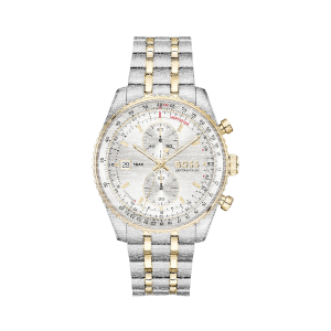 Boss Armbanduhr Herren Edelstahl Bicolor Skytraveller Pro...