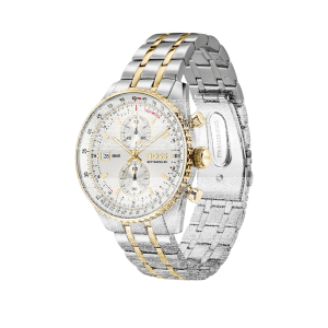Boss Armbanduhr Herren Edelstahl Bicolor Skytraveller Pro...