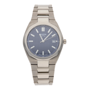 Boccia Herrenuhr 3681-01 Reintitan, Saphirglas, Quarz,...