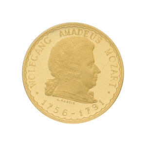 Goldmünze 14 Gramm Gold 986 Wolfgang Amadeus Mozart...
