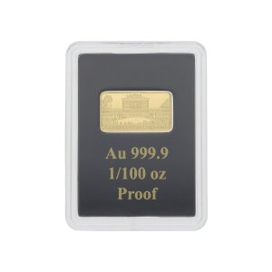 Goldbarren 1/100 Unze Feingold 999,9 Schloss Nymphenburg...