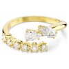 Swarovski Offener Ring 5748078 Mesmera, Verschiedene Schliffe, Weiß, 18K goldplattiert, Gr. 55