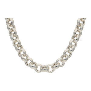 Erbskette Unisex 925 Silber unrhodiniert halbmassiv...