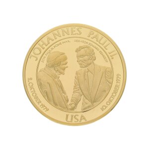 Goldmedaille 9,7 Gramm Feingold 999,9 Johannes Paul II....