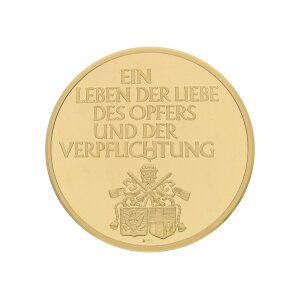 Goldmedaille 9,7 Gramm Feingold 999,9 Johannes Paul II....