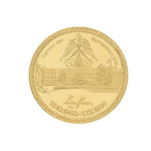 Goldmedaille Feingold 999,9 Ludwig Erhard Gedenkmedaille...