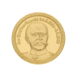 Goldmedaille 11,7 Gramm Leo Graf von Caprivi Feingold...