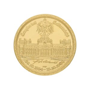 Goldmedaille 11,8 Gramm Feingold 999,9 Chlodwig...