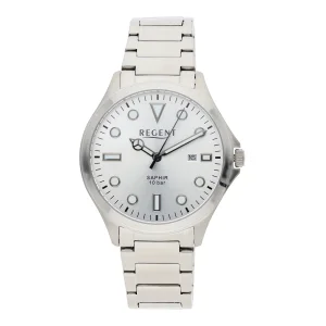 Regent Herrenuhr F-1452 Edelstahl, Saphierglas, Quarz