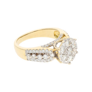 Diamantring Damen 750 Gelbgold ca. 1,25 ct Brill....