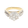 Diamantring Damen 750 Gelbgold ca. 1,25 ct Brill.  getragen 25326694 Second Hand Gr. 52